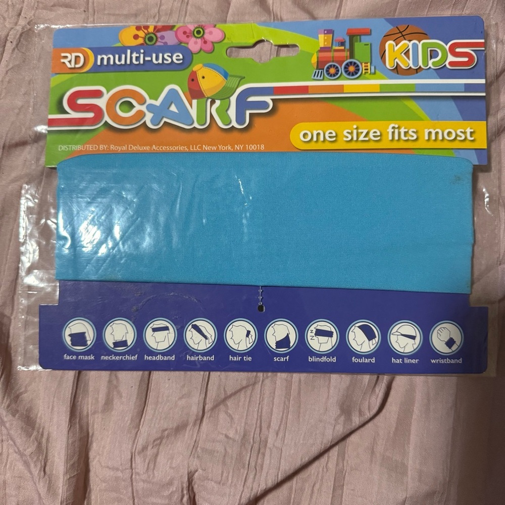 New Kids Multi-Use Blue Scarf